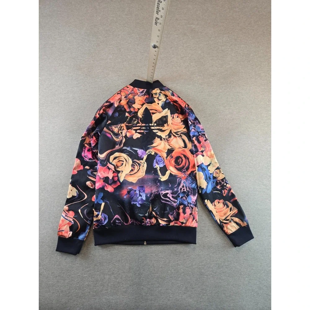 Adidas Originals Track Jacket Girls 13-14‎ Floral Rose Print Superstar BQ3977
